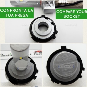 2X Adaptatores del Retenedor Soporte Bombilla para Montaje KIT LED H7 para Mercedes