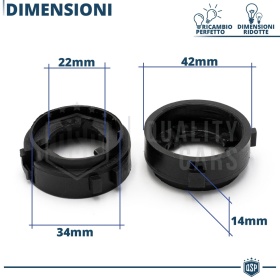 2X Adaptatores del Retenedor Soporte Bombilla para Montaje KIT LED H7 para Mercedes