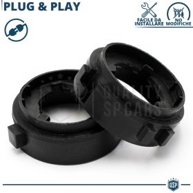 2X Adaptatores del Retenedor Soporte Bombilla para Montaje KIT LED H7 para SEAT