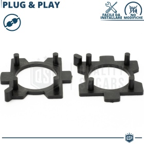2X Adaptatores del Retenedor Soporte Bombilla para Montaje KIT LED H7 para Toyota
