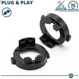 2X Adaptatores del Retenedor Soporte Bombilla para Montaje KIT LED H7 para Hyundai