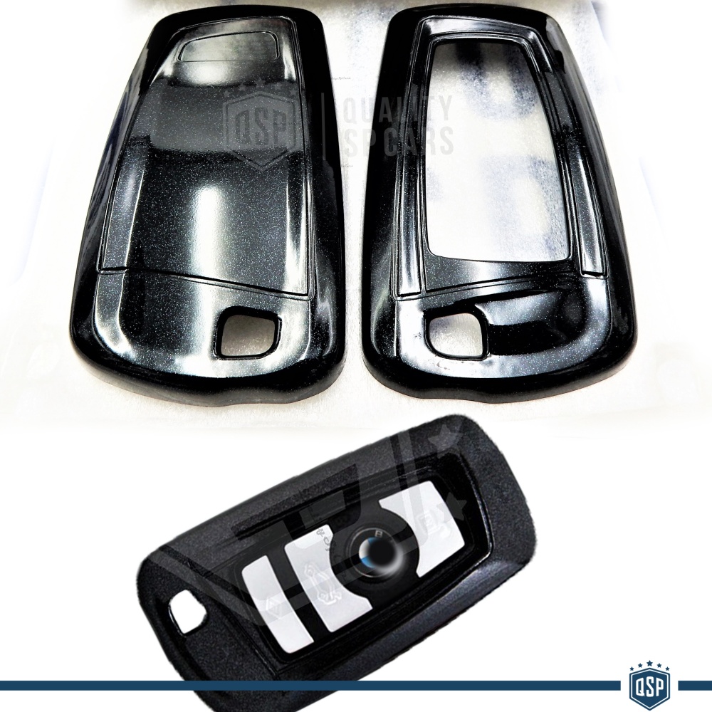 Funda Rígida Llave Mando Negro metalizado para Bmw Carcasa Protectora en Abs Térmico Funda Rígida Llave Mando Negro metalizado para Bmw Carcasa Protectora en Abs Térmico