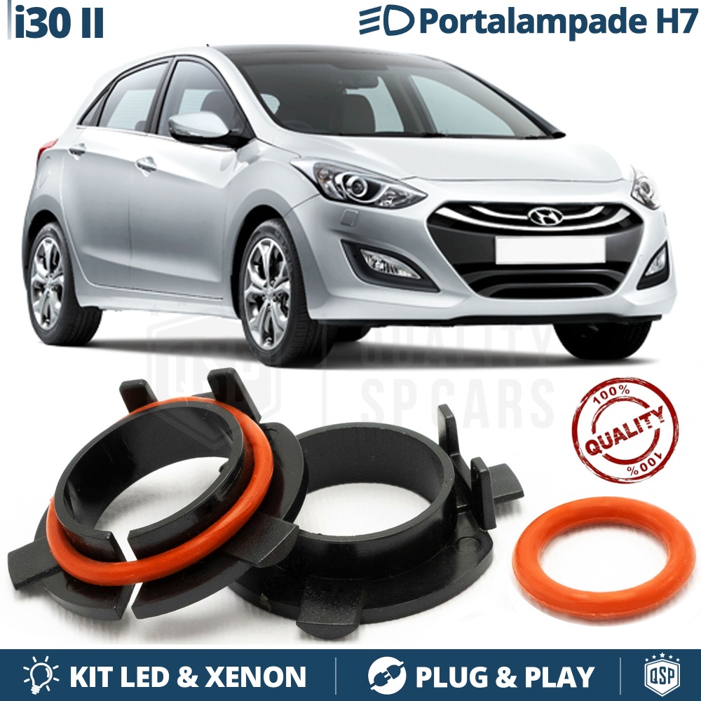 2 ADAPTORES del Retenedor Soporte Bombilla para HYUNDAI i30 2 | Montaje KIT LED H7, Xenon 2 ADAPTORES del Retenedor Soporte Bombilla para HYUNDAI i30 2 | Montaje KIT LED H7, Xenon