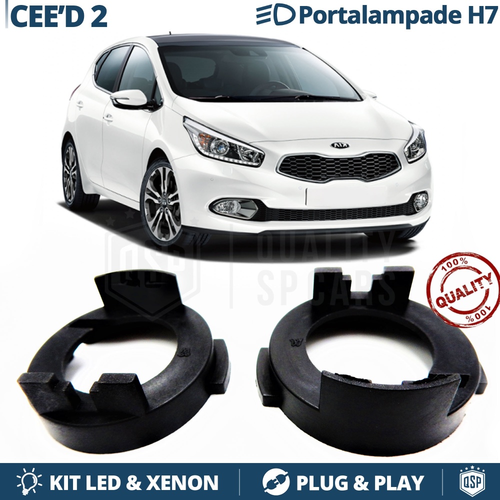 2 ADAPTORES del Retenedor Soporte Bombilla para KIA CEED, PRO CEED 2 | Montaje KIT LED H7, Xenon 2 ADAPTORES del Retenedor Soporte Bombilla para KIA CEED, PRO CEED 2 | Montaje KIT LED H7, Xenon