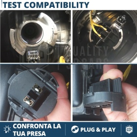 2 ADAPTORES del Retenedor Soporte Bombilla para KIA CEED, PRO CEED 2 | Montaje KIT LED H7, Xenon