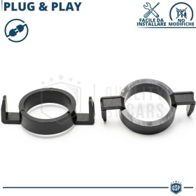 2 Adaptatores del Retenedor LED H7 Soporte Bombilla Montaje KIT LED XENON para Coches RENAULT