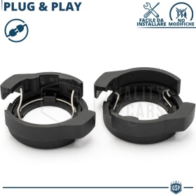 2 Adaptatores del Retenedor LED H7 Soporte Bombilla Montaje KIT LED XENON para Coches RENAULT