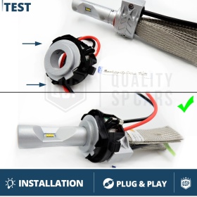 2X Adaptatores del Retenedor Soporte Bombilla para Montaje KIT LED H7 para Seat