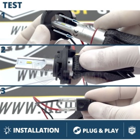 2X Adaptatores del Retenedor Soporte Bombilla para Montaje KIT LED H7 para Seat