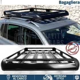 Portaequipajes de Techo para Audi A4 (B5, B6, B7) Avant | Cesta de Equipajes en Aluminio Negro