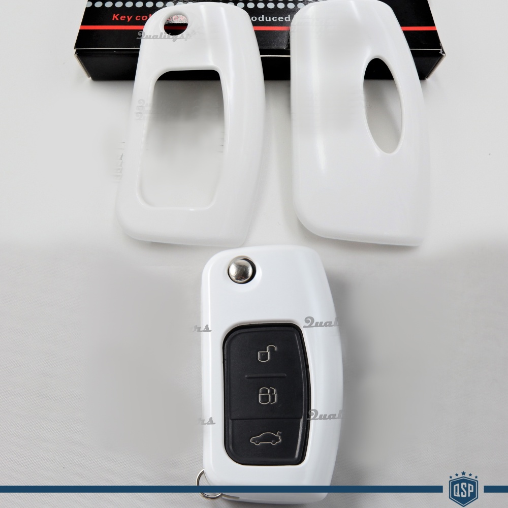Funda Rígida Llave Mando Blanca para Ford Carcasa Protectora en Abs Térmico Funda Rígida Llave Mando Blanca para Ford Carcasa Protectora en Abs Térmico