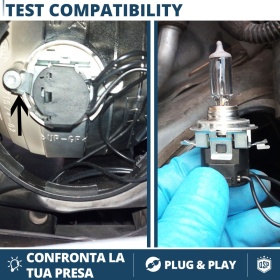 2X Adaptatores del Retenedor Soporte Bombilla para Montaje KIT LED H7 para Nissan