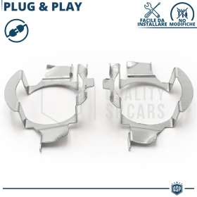 2X Adaptatores del Retenedor Soporte Bombilla para Montaje KIT LED H7 para Renault