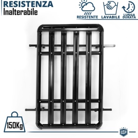 Portaequipajes de Techo para Ford Escort, Focus, Mondeo SW | Cesta de Equipajes en Aluminio Negro