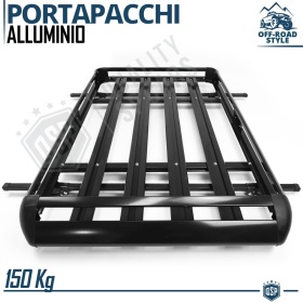 Portaequipajes de Techo para Ford Escort, Focus, Mondeo SW | Cesta de Equipajes en Aluminio Negro