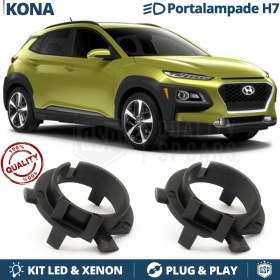 2X Adaptatores del Retenedor Soporte Bombilla H7 para HYUNDAI KONA para Montaje KIT LED