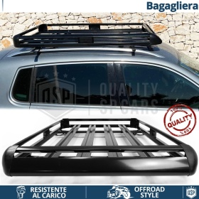 Car Roof Rack Basket Tray for Kia Sportage, Sorento | Travel Luggage CARRIER in Black Aluminum