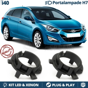 2X Adaptatores del Retenedor Soporte Bombilla H7 para HYUNDAI i40 para Montaje KIT LED