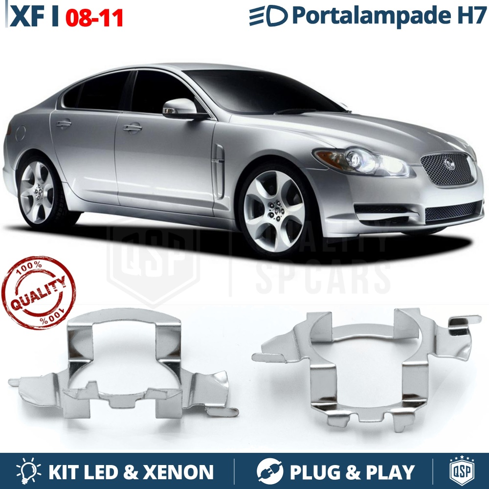 2X Adaptatores Soporte Bombilla H7 para JAGUAR XF 1 (08-11) para Montaje KIT LED Xenon 2X Adaptatores Soporte Bombilla H7 para JAGUAR XF 1 (08-11) para Montaje KIT LED Xenon