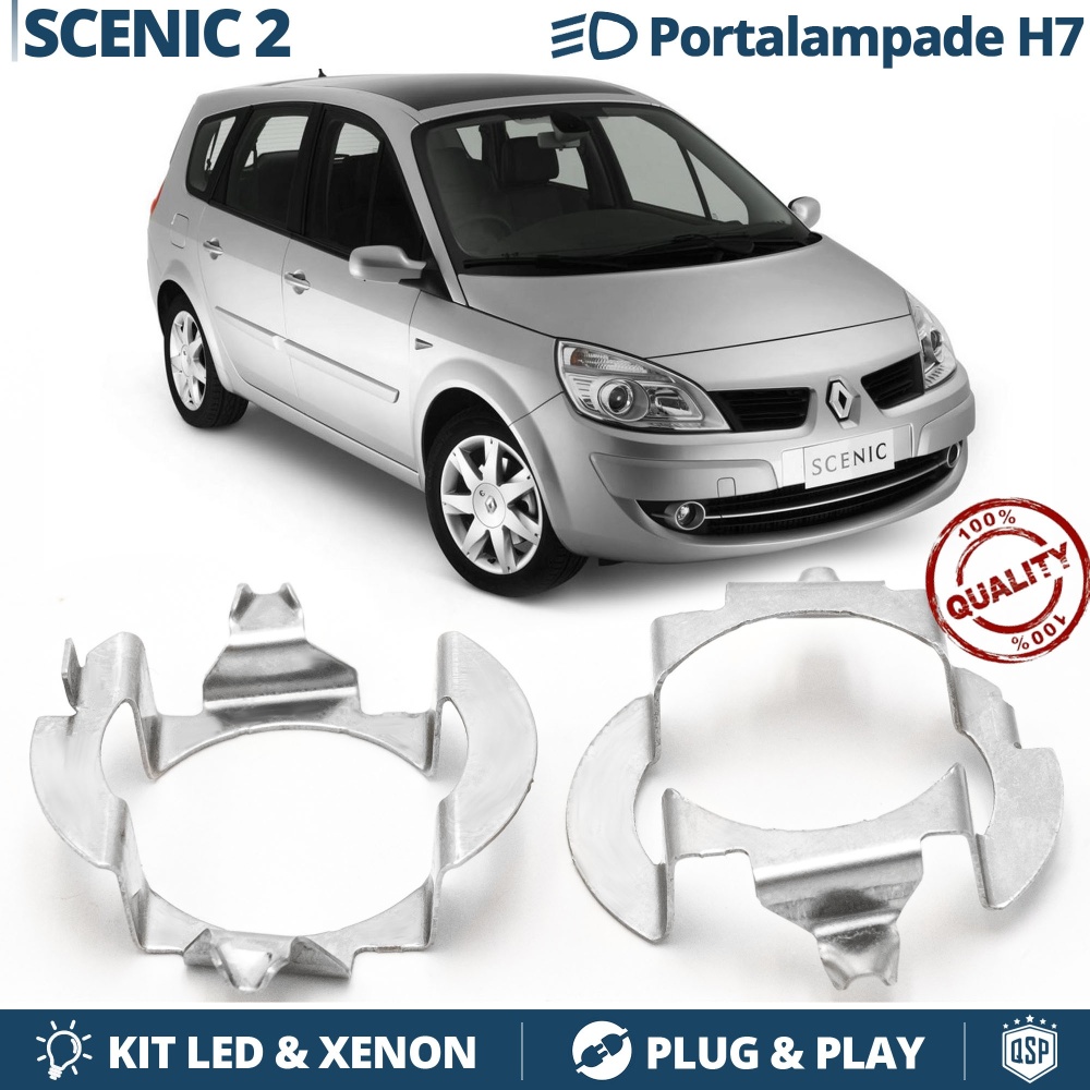 2X Adaptatores del Retenedor Soporte Bombilla para RENAULT SCENIC 2 para Montaje KIT LED H7 2X Adaptatores del Retenedor Soporte Bombilla para RENAULT SCENIC 2 para Montaje KIT LED H7