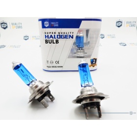 X2 H7 HALOGEN BULBS LIGHTS KIT 12V 55W, POWERFUL HEADLIGHT WHITE, XENON EFFECT, +35 Mt VISIBILITY