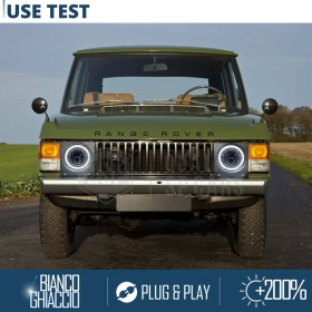 FAROS LED Angel Eyes para RANGE ROVER CLASSIC, Luz Blanca 6500K | APROBADO