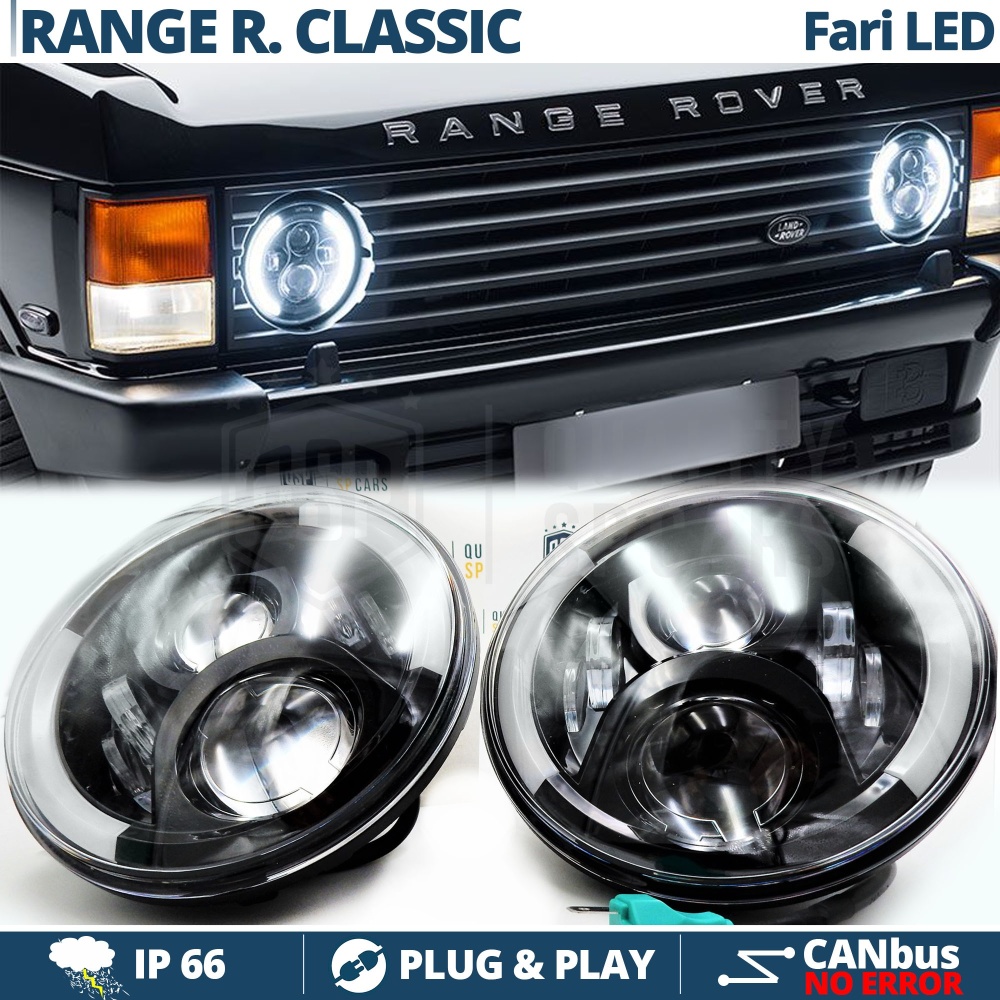 2 Faros Delanteros LED 7" para RANGE ROVER CLASSIC 6500K | DRL, Cruce, Carretera, Intermitentes 2 Faros Delanteros LED 7" para RANGE ROVER CLASSIC 6500K | DRL, Cruce, Carretera, Intermitentes