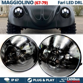 2 Faros Delanteros LED 7" para VW ESCARABAJO 6500K | Luces de Cruce + Carretera + Posición