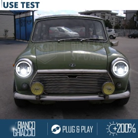FAROS LED Angel Eyes para MINI-MINOR CLASICO, Luz Blanca 6500K | APROBADO