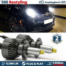 Kit LED H7 para FIAT 500 Facelift Luces de Cruce | Bombillas Led Canbus 6500K 12000LM