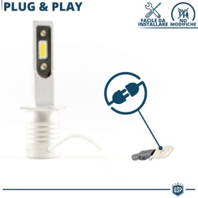 Kit LED H1 para FIAT SCUDO 1 (98-04) | Blanco Frío 6500K Potente 8000LM | CANbus Sin Error, Plug & Play