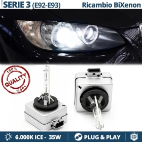 2x D1S Bi-Xenon Replacement Bulbs for BMW 3 SERIES E92/93 HID 6.000K White Ice 35W