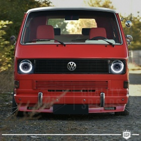 FAROS LED Angel Eyes para VW TRANSPORTER T3 T25 (79-85), Luz Blanca 6500K | APROBADO