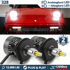 Kit LED para FERRARI 328 Luces de Cruce + Carretera | 6500K 12000LM CANbus