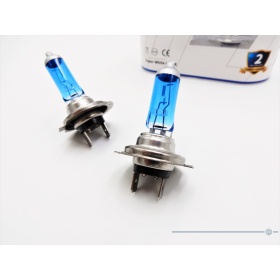 X2 H7 HALOGEN BULBS LIGHTS KIT 12V 55W, POWERFUL HEADLIGHT WHITE, XENON EFFECT, +35 Mt VISIBILITY