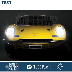 Kit LED para FERRARI DINO GTS Luces de Cruce + Carretera | 6500K 12000LM CANbus