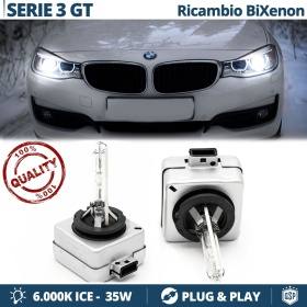 2x Bombillas Bi-Xenon D1S de Repuesto para BMW SERIE 3 GT F34 Luz 6.000K Blanco Frio Lámpara 35W