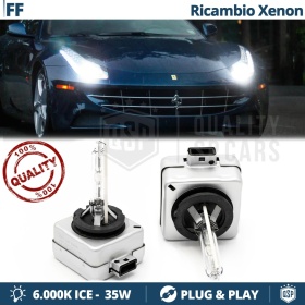 2x Bombillas Xenon de Repuesto para FERRARI FF Luz 6.000K Blanco Frio Lámpara 35W