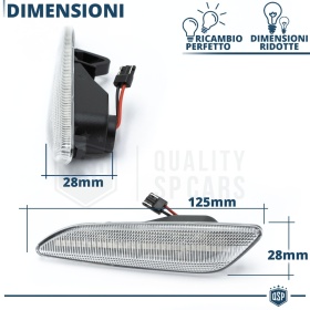 X2 Intermitentes LED para Lancia Secuenciales Homologados, CANBUS No Error