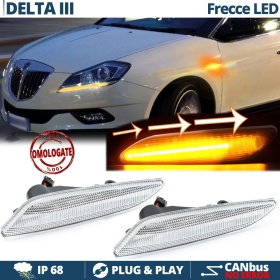 X2 Intermitentes LED para Lancia Delta 3 Secuenciales Homologados, CANbus No Error