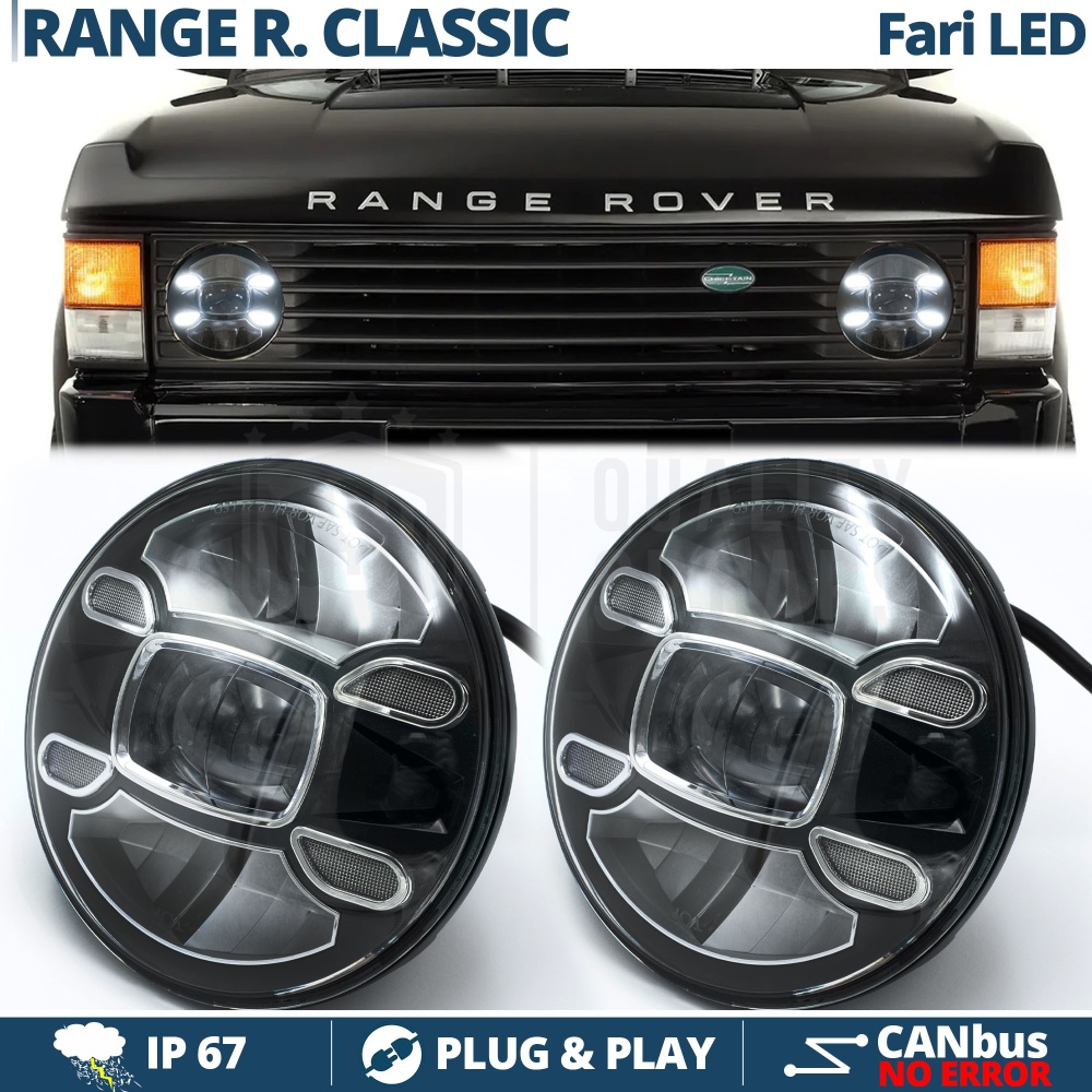 2 Faros Delanteros LED 7" para RANGE ROVER CLASSIC 6500K | Luces de Cruce + Carretera + Posición 2 Faros Delanteros LED 7" para RANGE ROVER CLASSIC 6500K | Luces de Cruce + Carretera + Posición