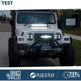 2 Faros Delanteros LED 7" para JEEP WRANGLER TJ 6500K | Luces de Cruce + Carretera + Posición