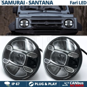 2 Faros Delanteros LED 7" para SUZUKI SAMURAI SJ SANTANA 6500K | Luces de Cruce + Carretera + Posición