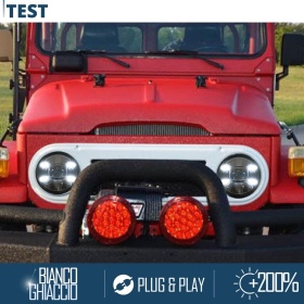 2 Faros Delanteros LED 7" para LAND CRUISER BJ, FJ 6500K | Luces de Cruce + Carretera + Posición