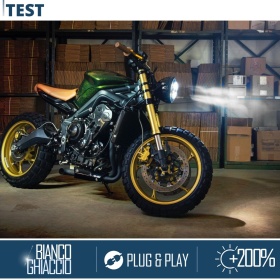 X1 Faro LED DRL 7" Pulgadas para HARLEY DAVINDSON Bobber, Sportster, Dyna con Faro Redondo | Luz Blanca 6500K