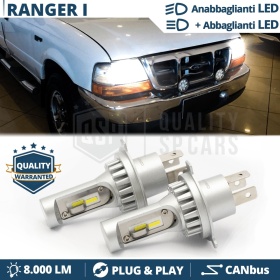 Kit Led H4 para FORD RANGER 1 Luces de Cruce + Carretera 6500k 8000LM | Plug & Play CANbus