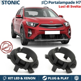 2x ADATTATORI Portalampada H7 per KIA STONIC per montaggio Kit LED e Xenon su Luci di Svolta