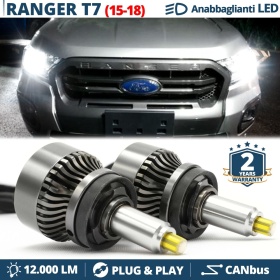 Kit LED H11 para FORD RANGER 3 T7 (15-18) Luces de Cruce Lenticulares | CANbus  6500K 12000LM