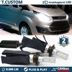 Kit LED H7 para Ford TRANSIT, TOURNEO CUSTOM Luces de Cruce CANbus | 6500K 8000LM