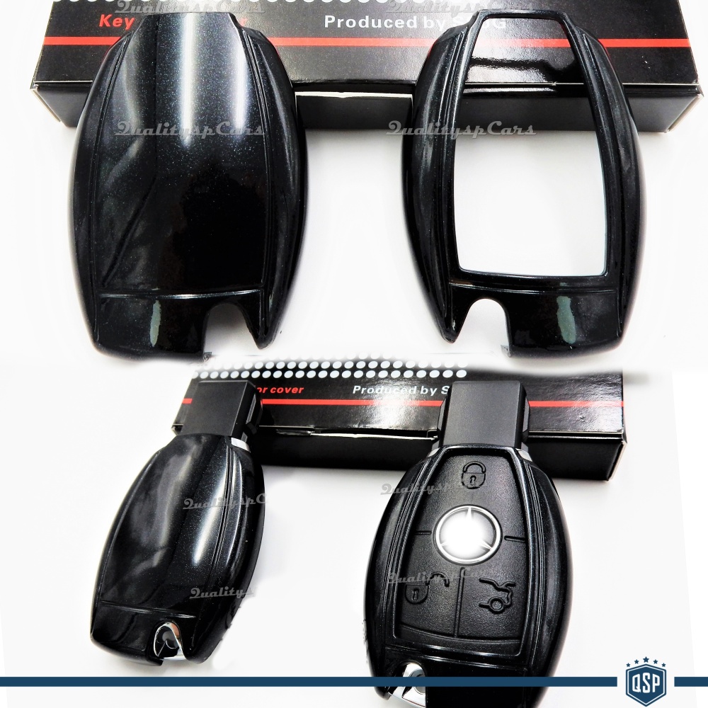 Funda Rígida Llave Mando Negro para Mercedes Carcasa Protectora en Abs Térmico Funda Rígida Llave Mando Negro para Mercedes Carcasa Protectora en Abs Térmico